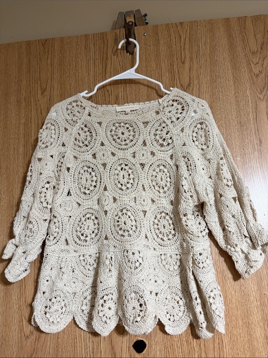 Solitaire Tops - Solitaire Crochet Top in Cream